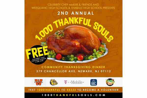 Celebrity Chef Ameer Gives Back with His 2nd Annual 1,000 Thankful Souls