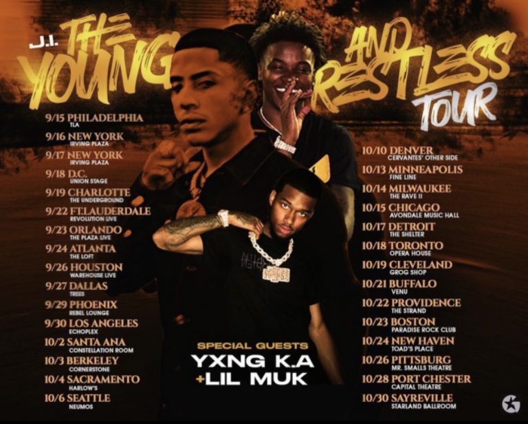 YXNG K.A. & Lil Muk Heads Out With J.I. On The Young & Restless Tour